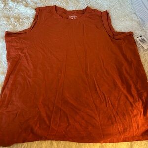 Torrid Super Soft Slub Crew Neck roll sleeve muscle T-shirt, size 1